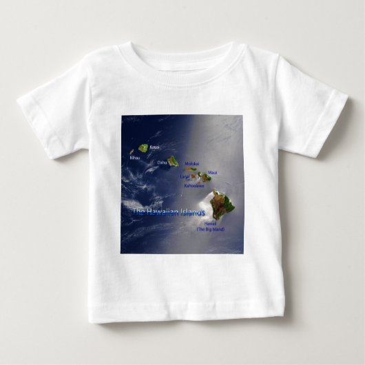 T-shirt Pour Bébé Vue sur les îles Hawaiiennes (Devant)