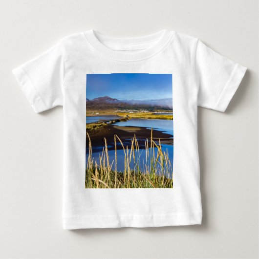 T-shirt Pour Bébé Vue sur Saudarkrokur et Skagafjordur, Islande (Devant)
