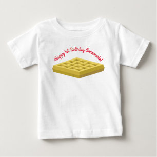 T-shirt Pour Bébé Waffe Petit déjeuner copieux Anniversaire
