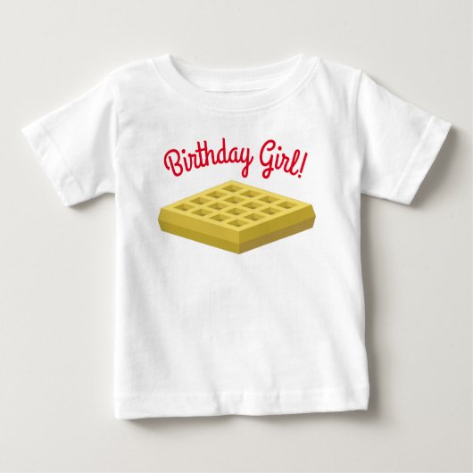T-shirt Pour Bébé Waffle Cute Breakfast Brunch Enfants 1er Anniversa (Devant)