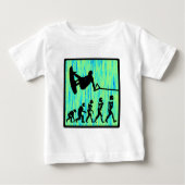 T-shirt Pour Bébé Wakeboard a dénommé l'évolution (Devant)