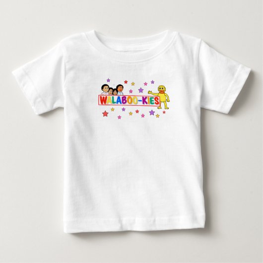 T-shirt Pour Bébé walabookies star tee (Devant)