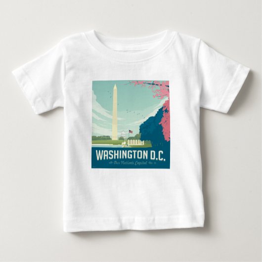 T-shirt Pour Bébé Washington DC | La capitale de notre nation (Devant)