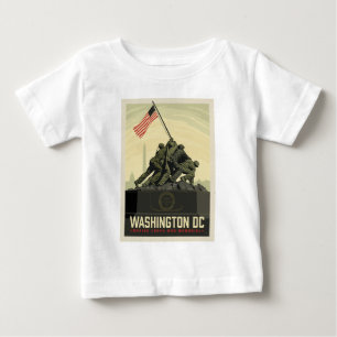 T-shirt Pour Bébé Washington, DC Mémorial de guerre du Corps marit