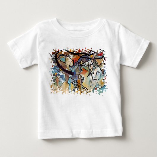 T-shirt Pour Bébé Wassily Kandinsky - Composition Cinq Art Abstrait (Devant)