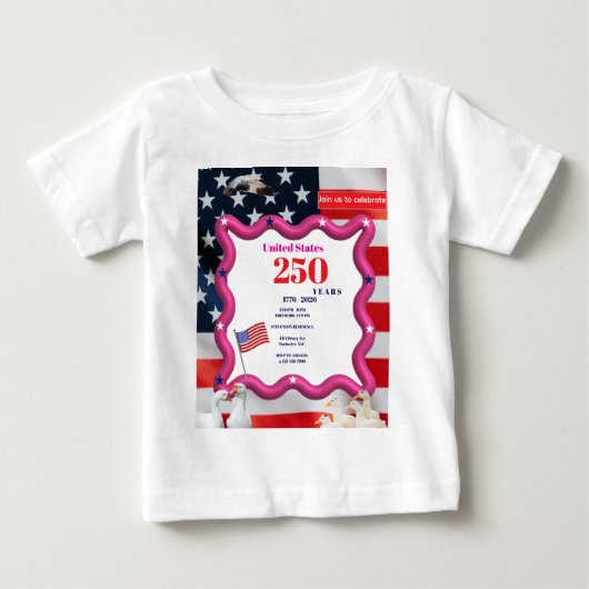 T-shirt Pour Bébé We The Silly Geese 250th Funny Celebration (Devant)