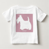 T-shirt Pour Bébé Wedgewof Scottish Terrier Pink (Dos)