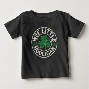 T-shirt Pour Bébé Wee Little Hooligan Shamrock St Patrick's Day