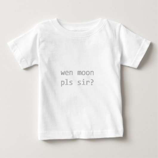 T-shirt Pour Bébé wen monsieur de pls de lune ? (Devant)