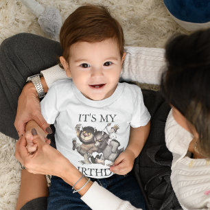 T-shirt Pour Bébé Where The Wild Things C'est mon anniversaire