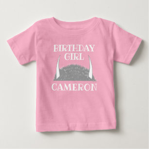 T-shirt Pour Bébé Where The Wild Things   Fille d'anniversaire