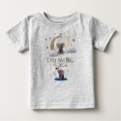 T-shirt Pour Bébé Whimsical Elephant Moon "Dream Big 2026" Baby Fine (Devant)