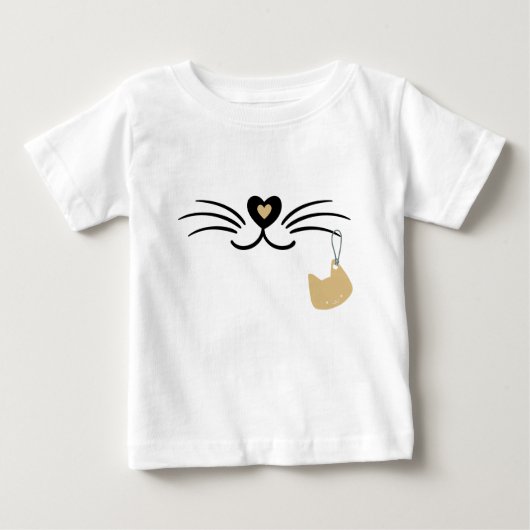 T-shirt Pour Bébé Whuwers de chat (Devant)