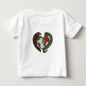 T-shirt Pour Bébé Wiccan Mestiza + Mexica Heart (Dos)