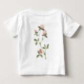 T-shirt Pour Bébé Wild 1 Fleur sauvage 1er anniversaire (Dos)