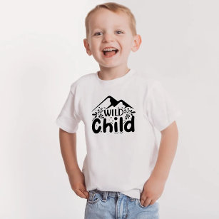 T-shirt Pour Bébé Wild Child Adventure Await - Cool