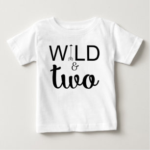 T-shirt Pour Bébé Wild et deux flèche 2e anniversaire chemise