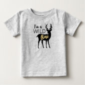 T-shirt Pour Bébé Wild One 1er anniversaire (Devant)