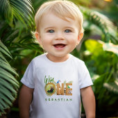 T-shirt Pour Bébé Wild One 1er anniversaire mignon Jungle Animaux Ph