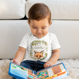 T-shirt Pour Bébé Wild One 1er anniversaire Renard boisé
