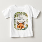 T-shirt Pour Bébé Wild One 1er anniversaire Renard boisé (Devant)