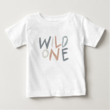 Wild One Baby design en tons terre