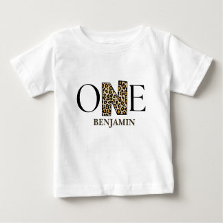 T-shirt Pour Bébé Wild One personnalisé 1er anniversaire Jungle