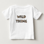 T-shirt Pour Bébé Wild Thing Zebra (Dos)