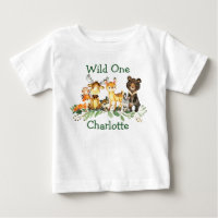 Wild Un 1er Anniversaire Forêt Bois Animaux