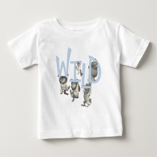T-shirt Pour Bébé WILD | Wild Things et Max - Bleu (Devant)