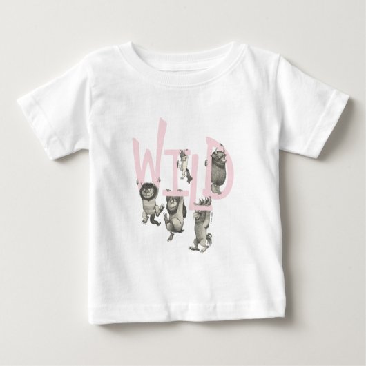 T-shirt Pour Bébé WILD | Wild Things et Max - Rose (Devant)