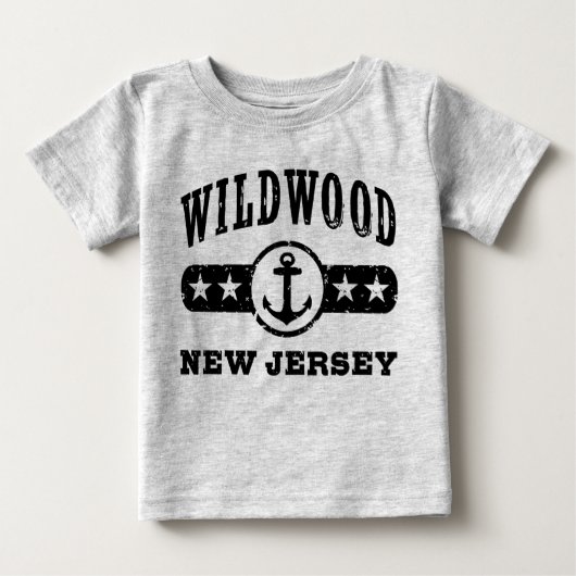 T-shirt Pour Bébé Wildwood New Jersey (Devant)