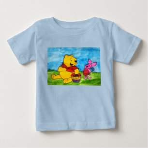 T-shirt Pour Bébé Winnie l'ourson et Porcinet Meilleurs Amis