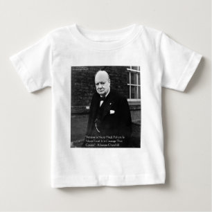 T-shirt Pour Bébé Winston Churchill Dons "Réussite Jamais Finale"