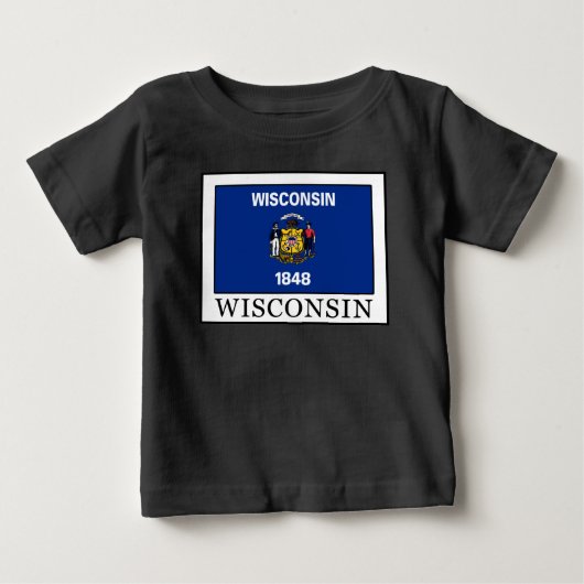 T-shirt Pour Bébé Wisconsin (Devant)