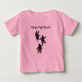 T-shirt Pour Bébé Wizard101 Ninja Pigs Rock Onesee (Devant)