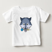 T-shirt Pour Bébé Wolf aux fléchettes avec Dart (Devant)