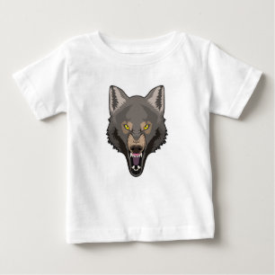 T-shirt Pour Bébé Wolf en colère