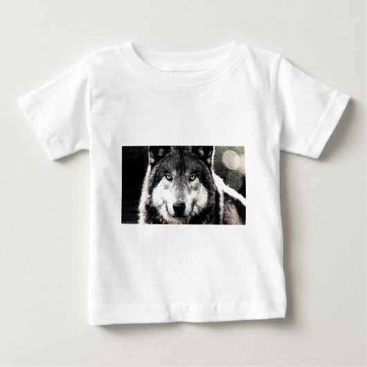 T-shirt Pour Bébé Wolf Eyes (Devant)