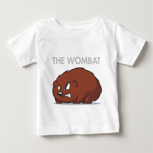 T-SHIRT POUR BÉBÉ WOMBAT (Devant)