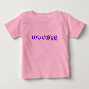 T-shirt Pour Bébé Woobie le chien pourpre