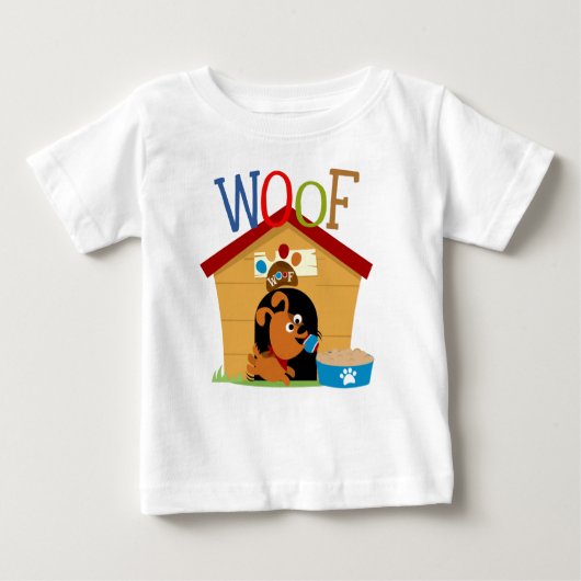 T-shirt Pour Bébé Woof Dog (Devant)