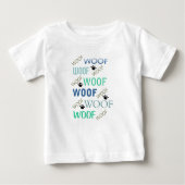 T-shirt Pour Bébé WOOF partout dans Toddler Tee (Devant)