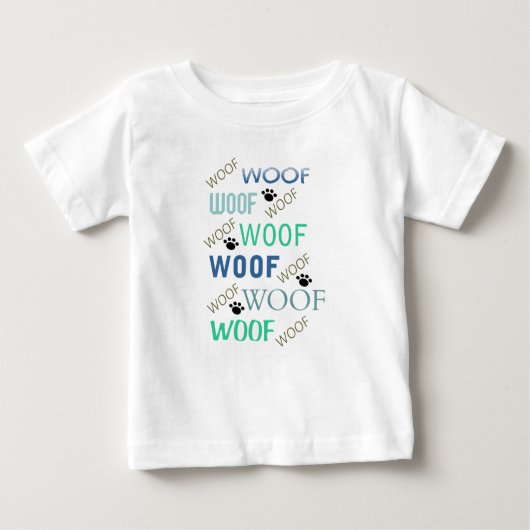 T-shirt Pour Bébé WOOF partout dans Toddler Tee (Devant)