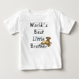 T-shirt Pour Bébé World Best Little Brother