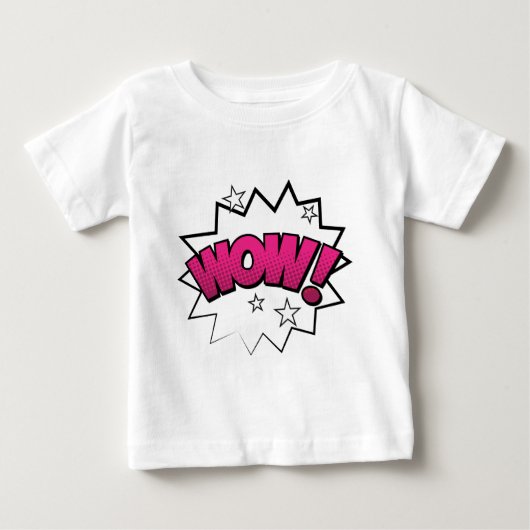 T-shirt Pour Bébé Wow comique (Devant)