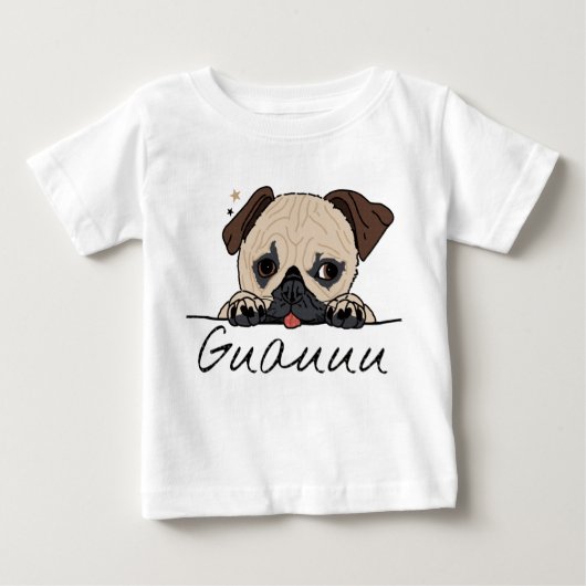 T-shirt Pour Bébé Wow puppy. Perrito guauu (Devant)
