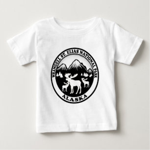 T-shirt Pour Bébé Wrangell St. Elias Nat Park Cercle d'orignaux de l