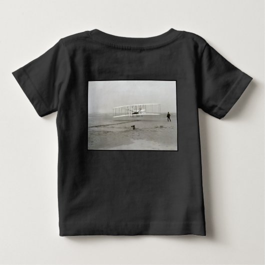 T-shirt Pour Bébé Wright Brothers Flyer First Plane Flight Aviation (Dos)