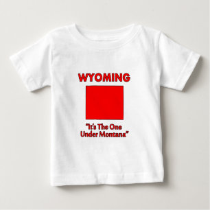 T-shirt Pour Bébé Wyoming - C'est celle sous le Montana